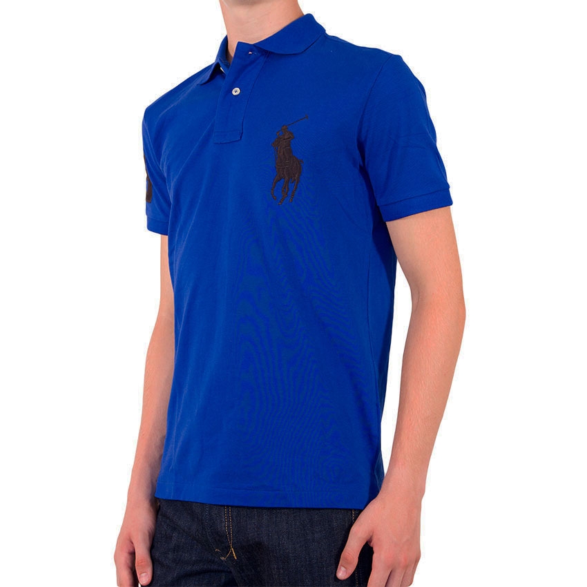 Polo Ralph Lauren - Slim Fit Mesh Polo Shirt - Blue Royal - BDress Code