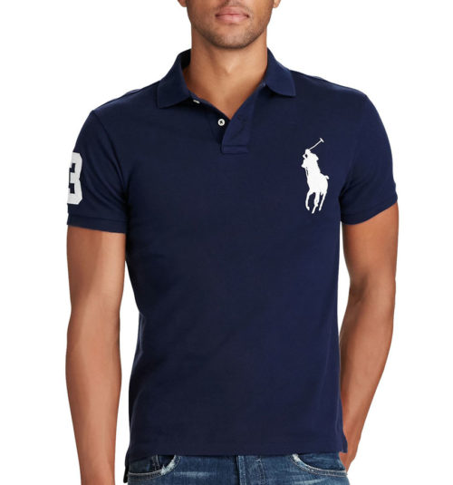 Ralph Lauren - Slim Fit Mesh Polo Shirt - Navy
